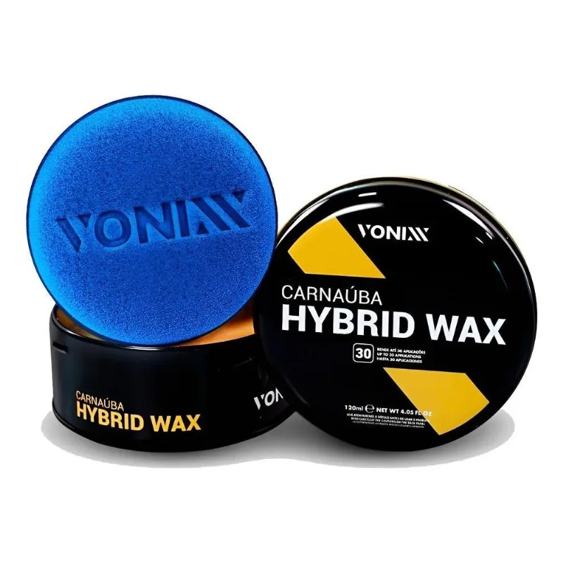 Cera Hybrid Wax 120ml Carnaúba Automotiva Protetora Vonixx