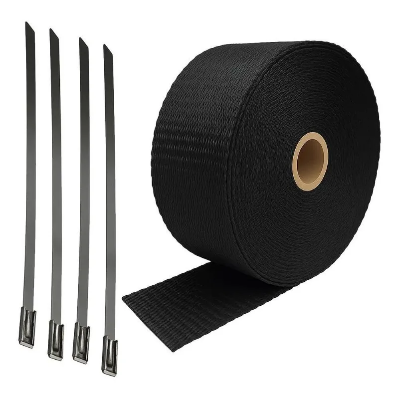 Manta Termica Termotape Preta 05 Metro + 4 Zip Escape Moto