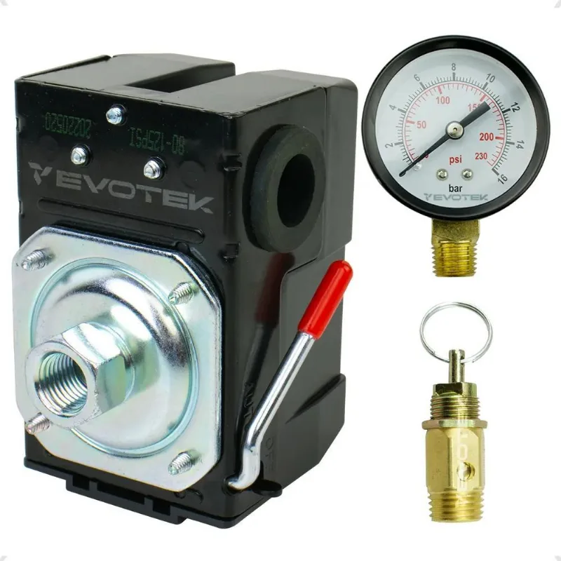 5x Pressostato Compressor Manômetro Schulz Chiaperini Motomi