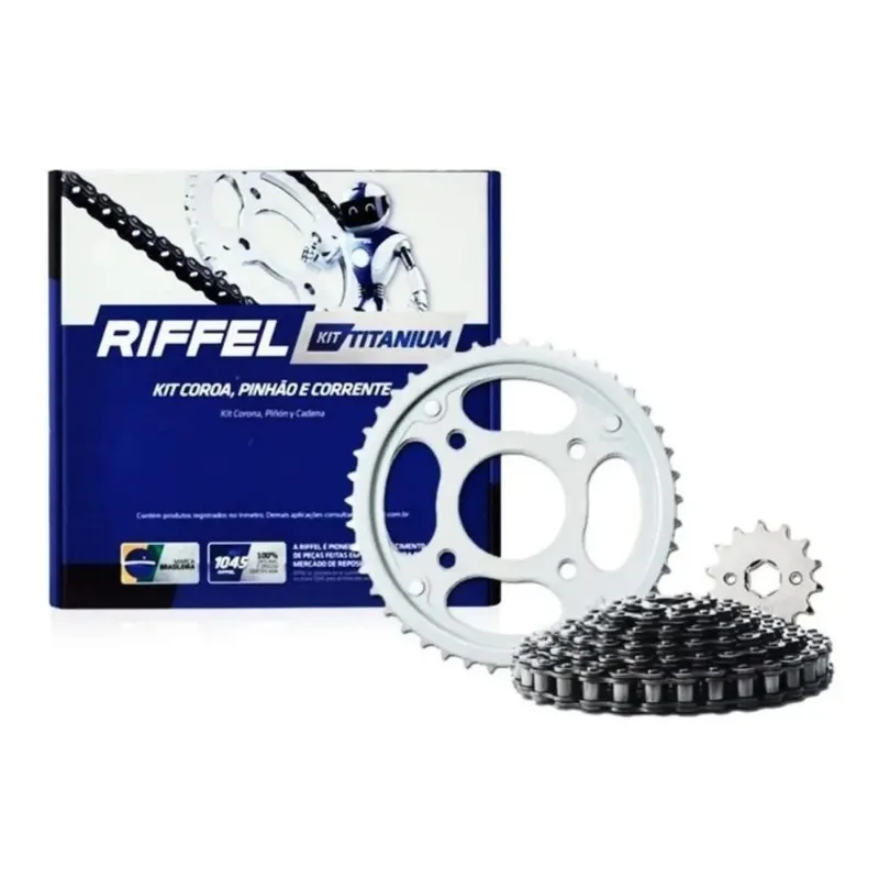 Kit Relação Transmissão Yamaha Fazer 250 Cinza