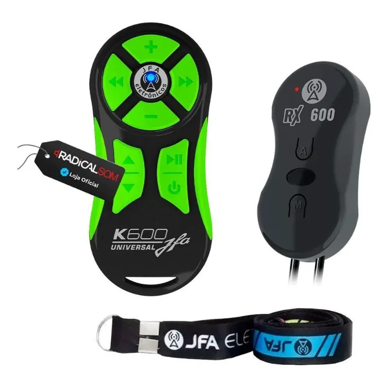 Controle Longa Distancia Completo Jfa K600 Preto / Verde Par