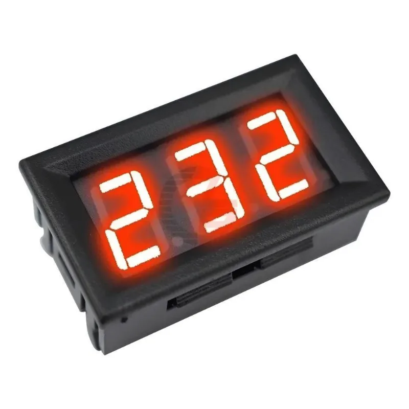 Voltímetro Digital Ac 127v 220v 500v Corrente Al Vermelho
