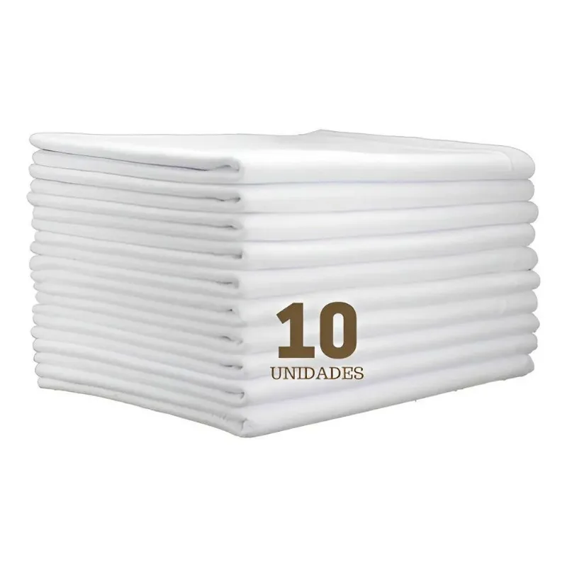 Pano De Prato Liso Branco O Legítimo Kit 10 Pronta