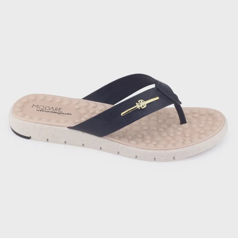 Chinelo Feminino Modare UltraConforto 7162.217 Snake Ouro