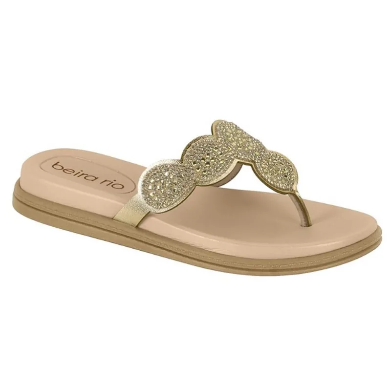 Chinelo Rasteira Strass Beira Rio 8513107 Feminino
