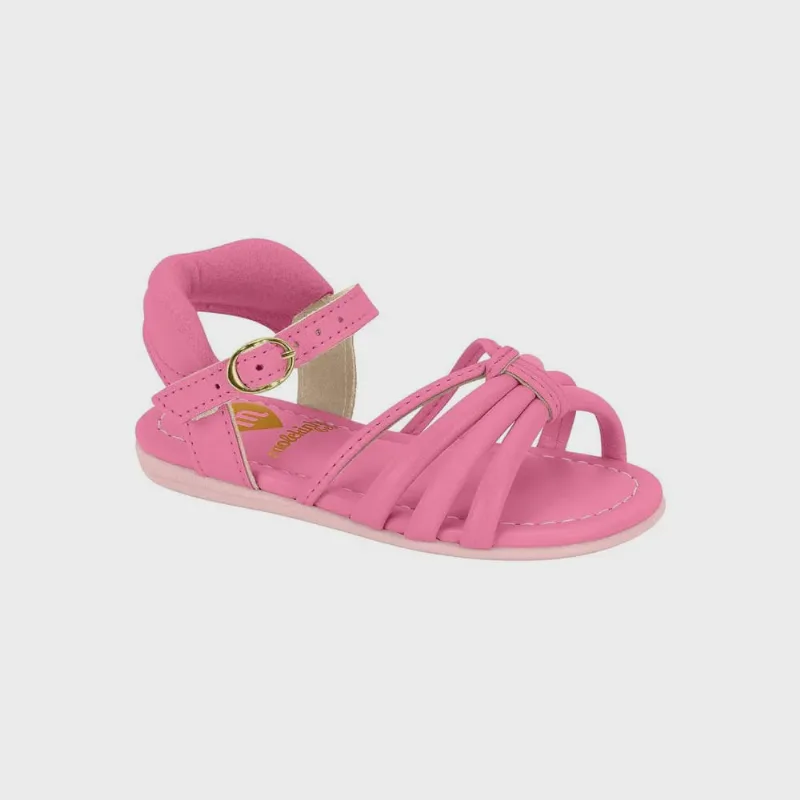 Sandália Infantil Feminina Bebê Rosa Molekinha 2114.270