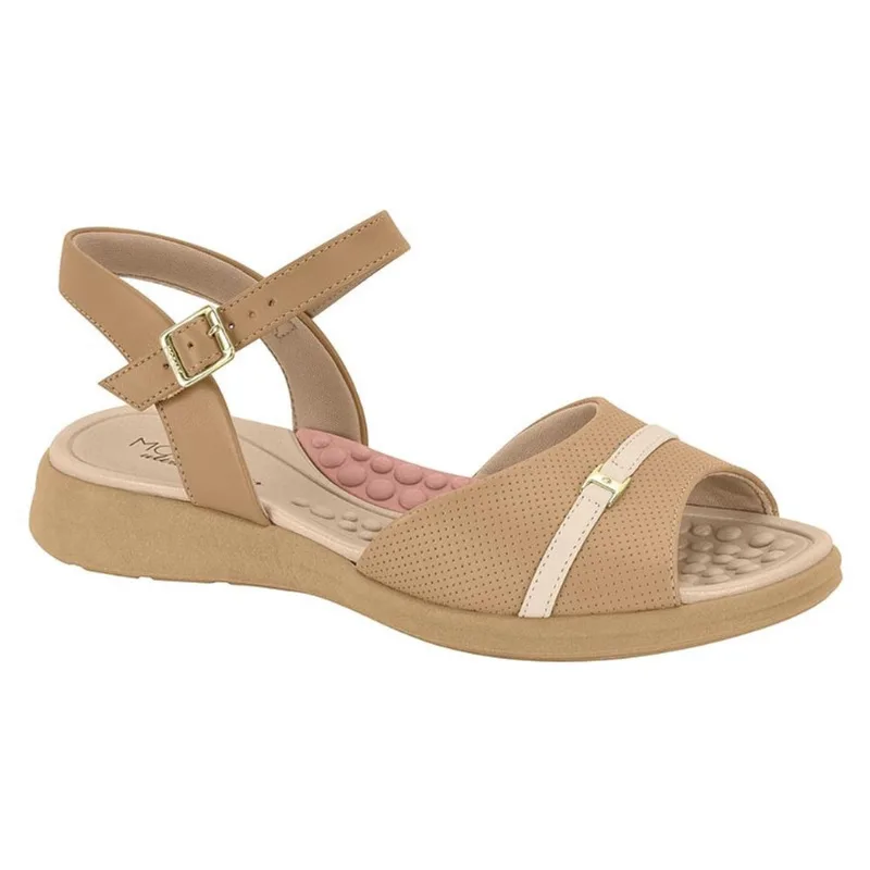 Sandalia feminina modare ortopédica massageadora 7174.113 solado 3 cm altura