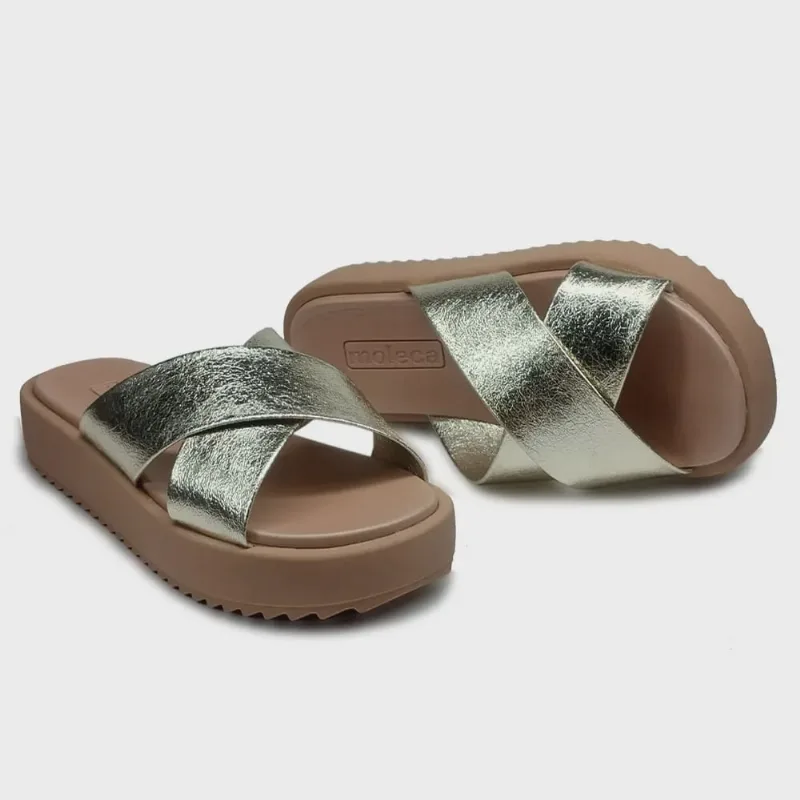 Chinelo moleca sola alta X