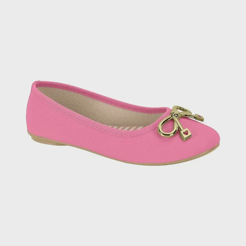 Sapatilha Infantil Feminina Napa Rosa Molekinha 2502.1001
