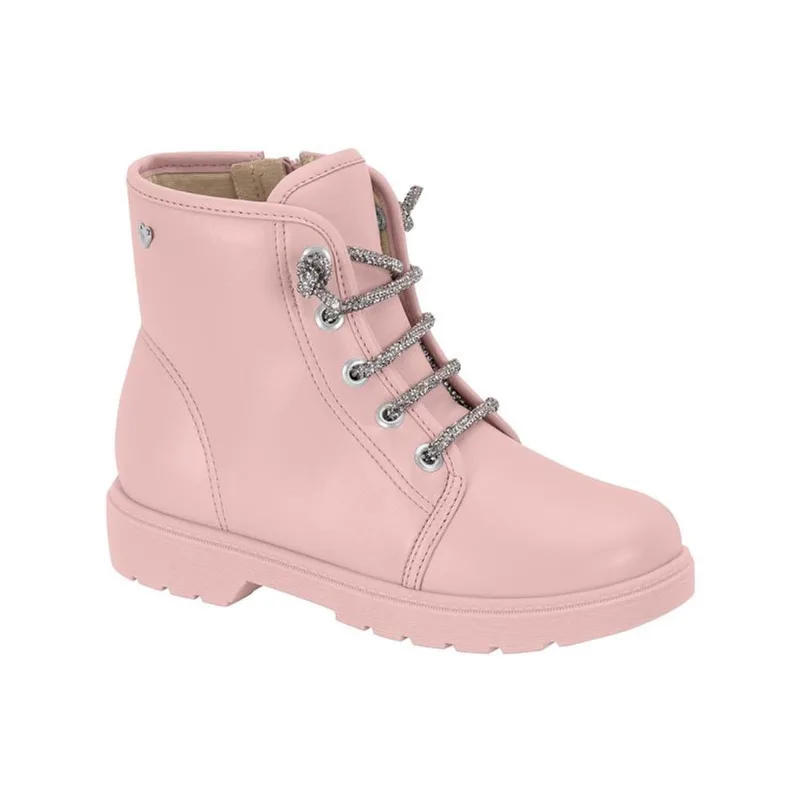 Bota Coturno Infantil Strass com Zíper Molekinha 2164.136