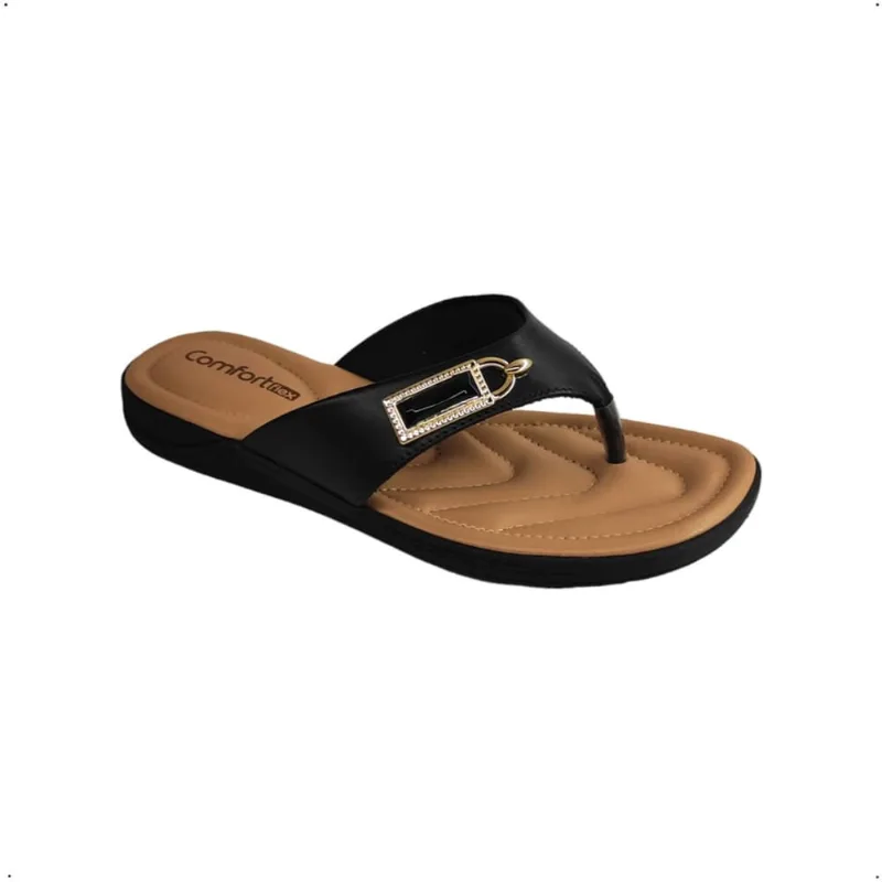 Chinelo Rasteiro Comfortflex Conforto fivela 80403