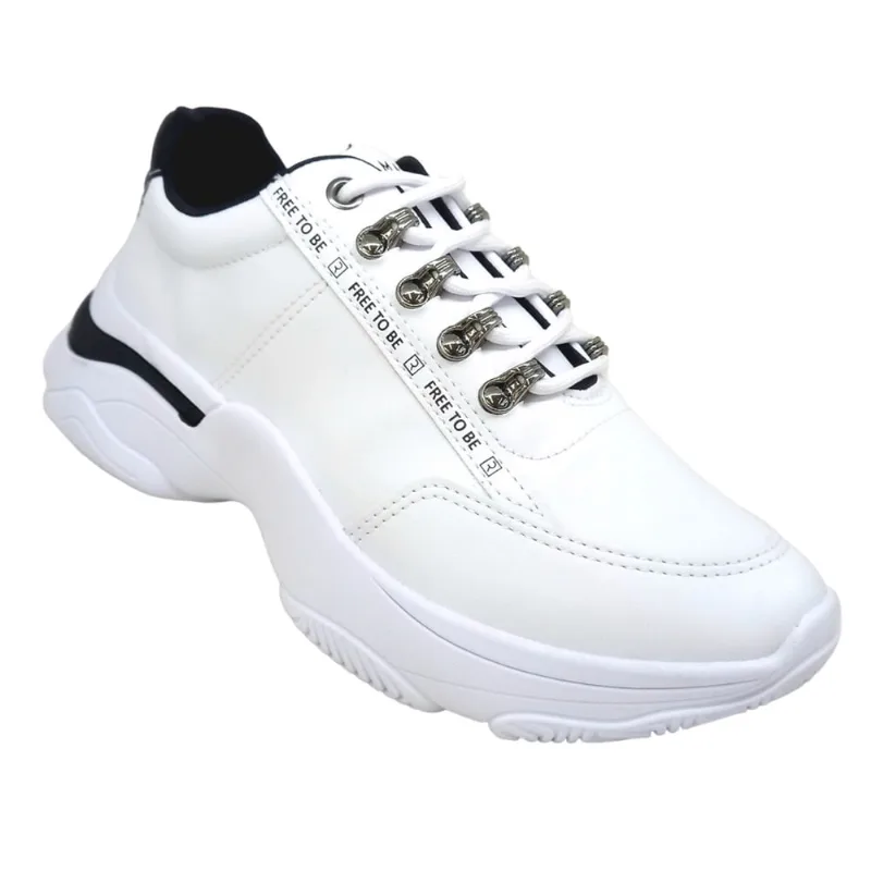 Tênis Feminino Ramarim Plataforma Chunky Flatform Cano Baixo Confortável Leve Macio