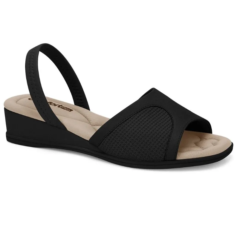 Sandalia Comfortflex Np Plus Ref 2470322 Preto 038