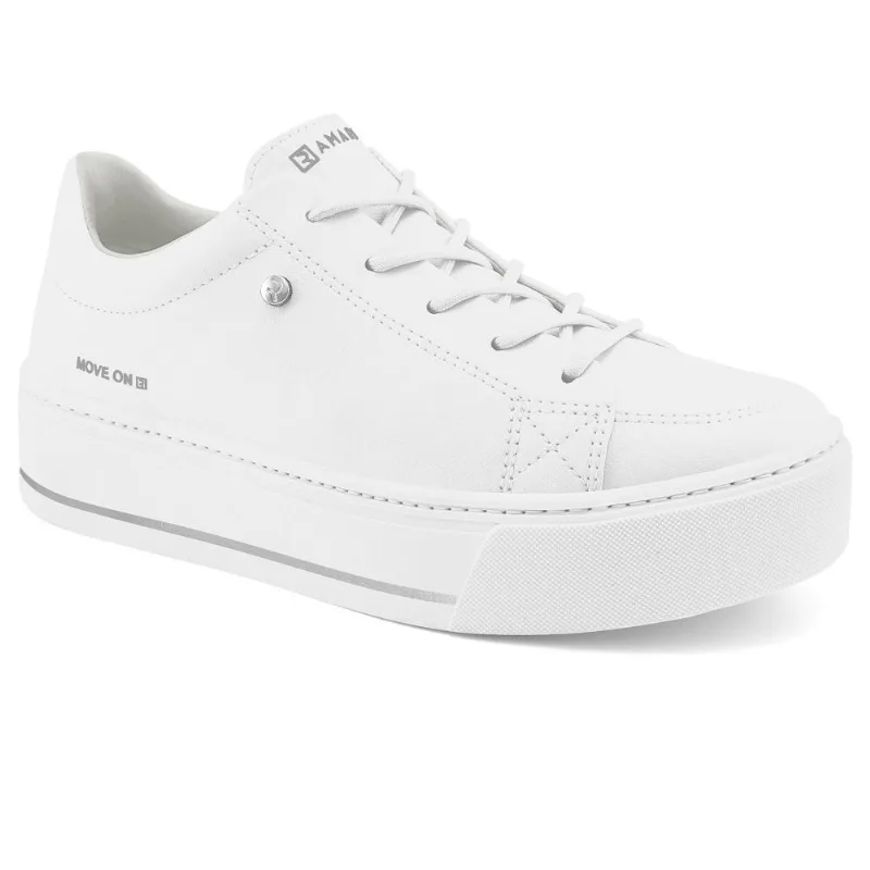 Tenis Ramarim Bicolor Ref 2397223-19 Branco/prata 037