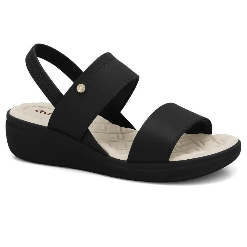 Sandalia Comfortflex Napa Plus Ref 2486305-4 Preto 037