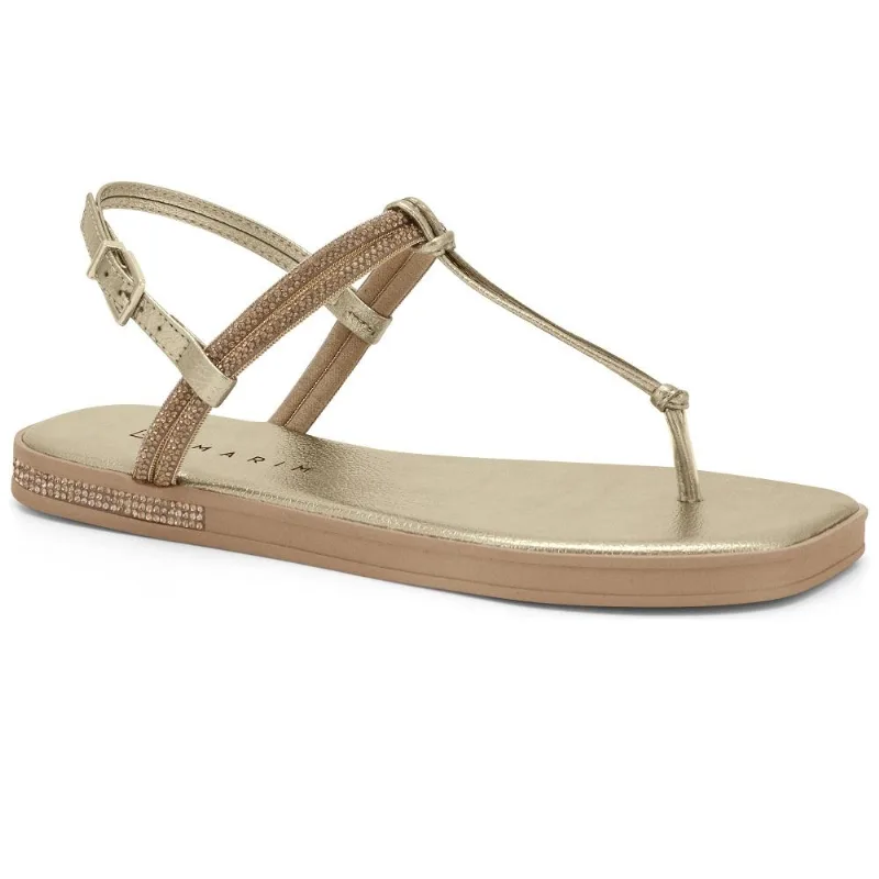 Sandalia Ramarim Floather Metal Ref 249103-1 Ouro 038