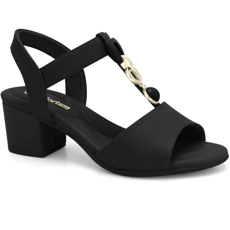 Sandalia Ramarim Ref 2457402-3 Preto 034