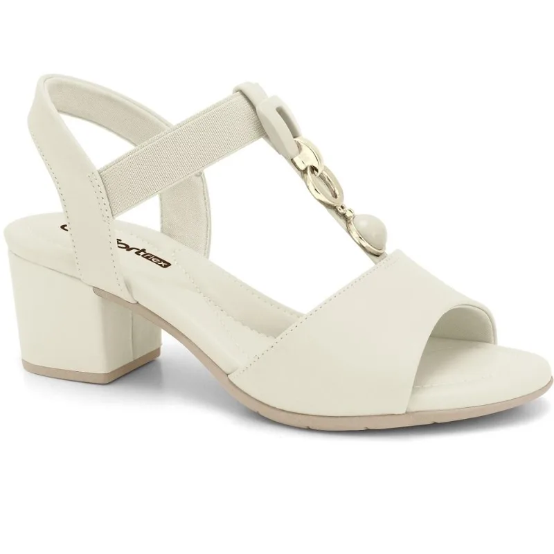 Sandalia Ramarim Ref 2457402-4 Creme 039