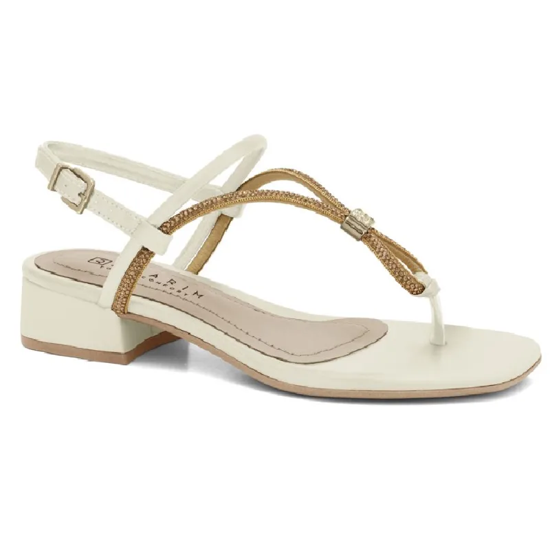 Sandalia Ramarim Salto Baixo Ref 2448206-8 Branco 037