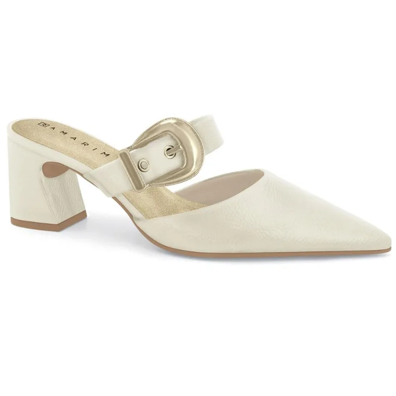 Tamanco Ramarim Verniz Ref 2516132-4 Creme 039