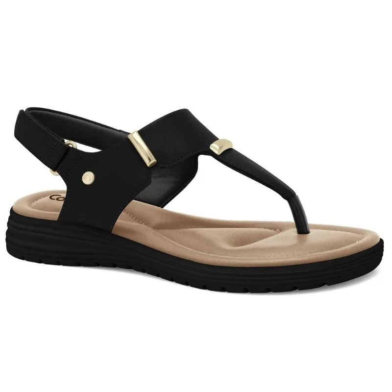 Sandalia Comfortflex Ref 2551304-5 Preto 034