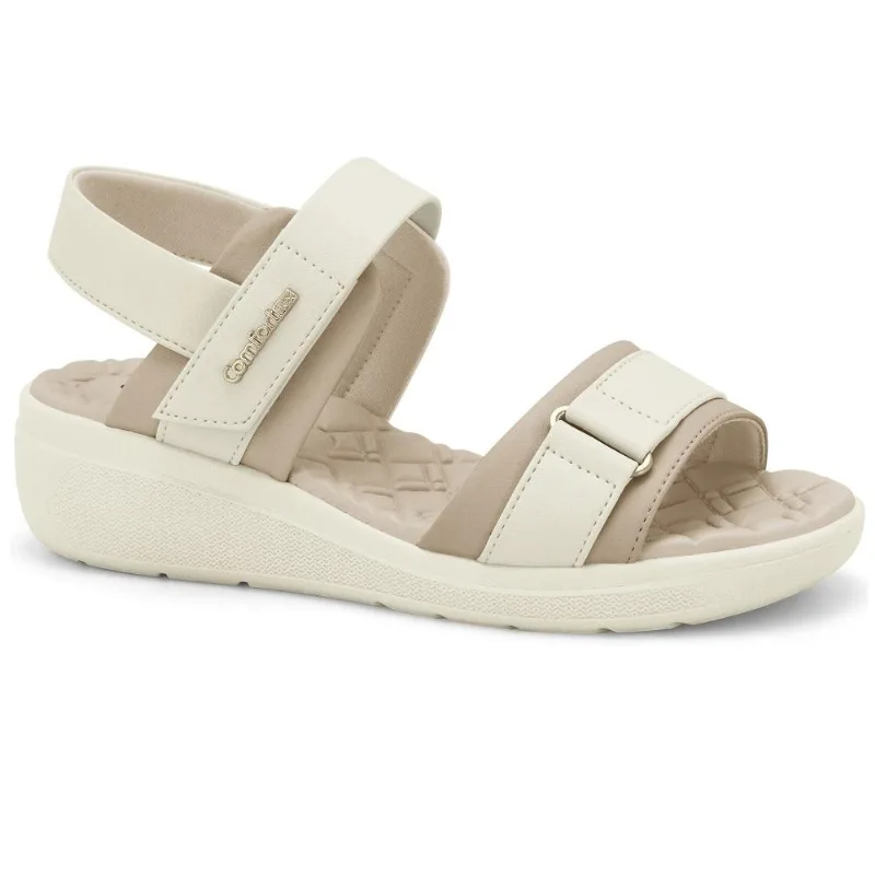 Sandalias Comfortflex Ref 2586305-6 Bege 035