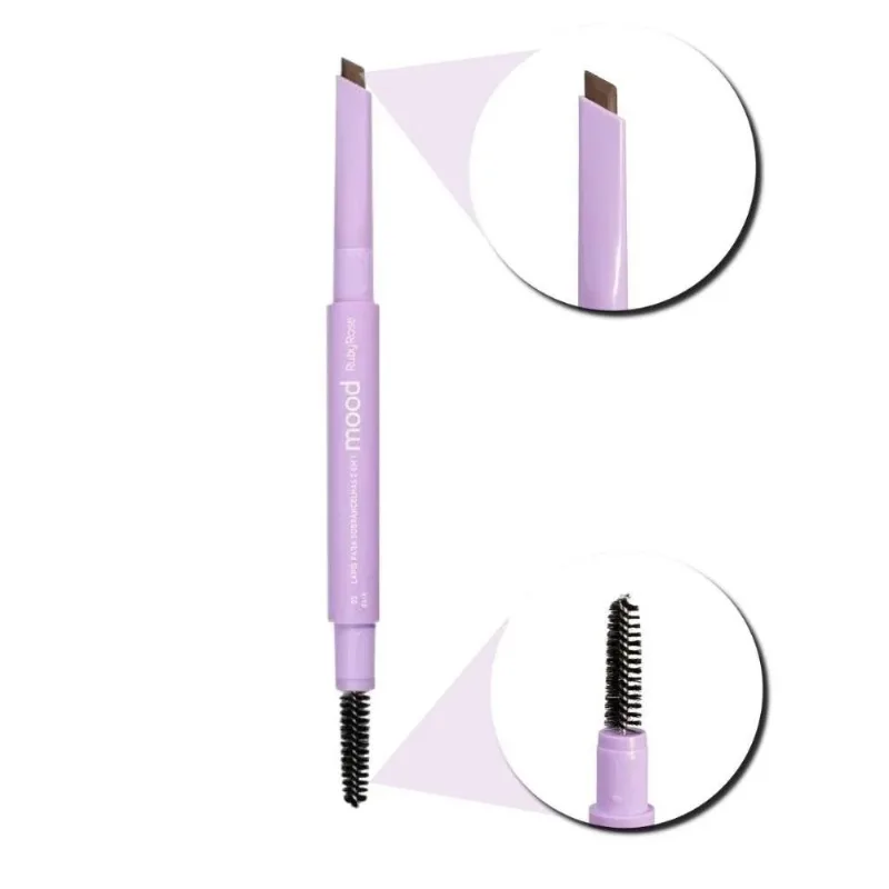 Lápis De Sobrancelhas Mood Ruby Rose Dark HB 521-3 (MP)