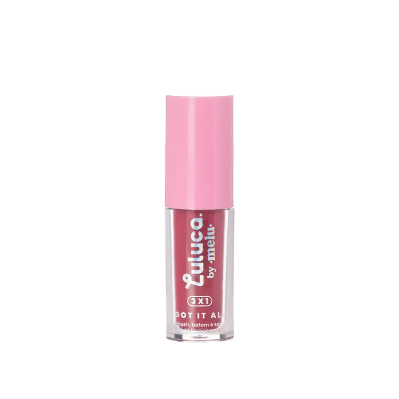 3 em 1 Blush, Batom e Sombra Luluca By Melu Got It All 3,5ml - MELU