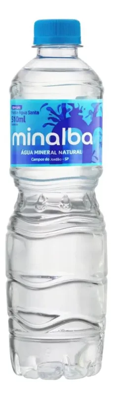 5x Pack Água Mineral Sem Gás Minalba Garrafa 510ml 12 Unid - Não Informado - Bebidas
