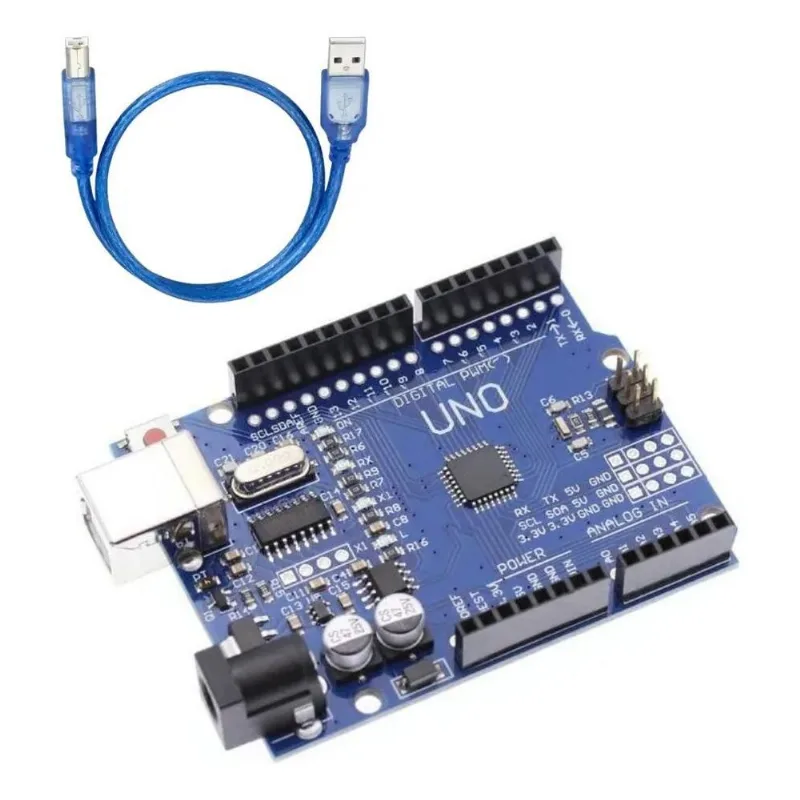 3x Placa Compatível Uno Atmega328 Ch340 + Cabo Usb