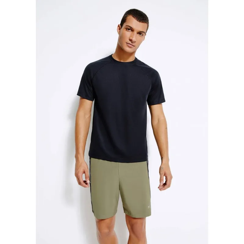 Camiseta Esportiva Masculina Manga Raglan - Preto XG
