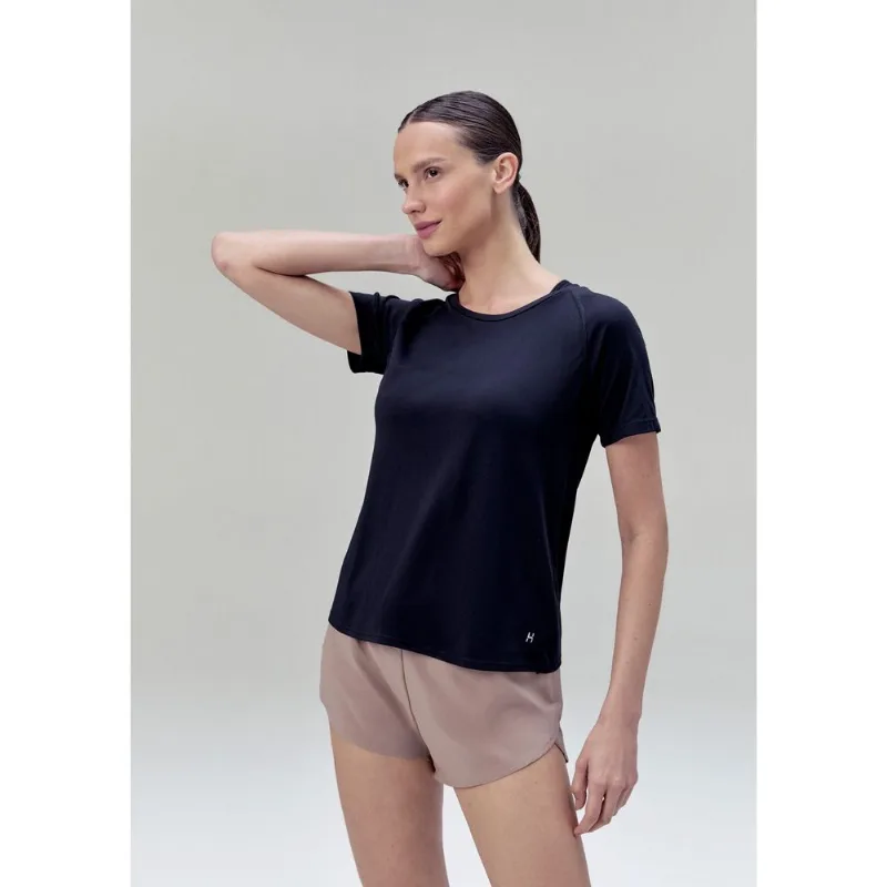 Camiseta Esportiva Feminina Com Transpasse Easy Care - Preto G