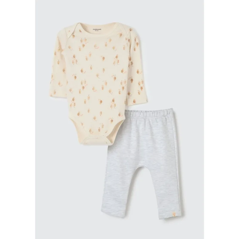 Conjunto Longo Bebê Menino Estampado - Amarelo 12M