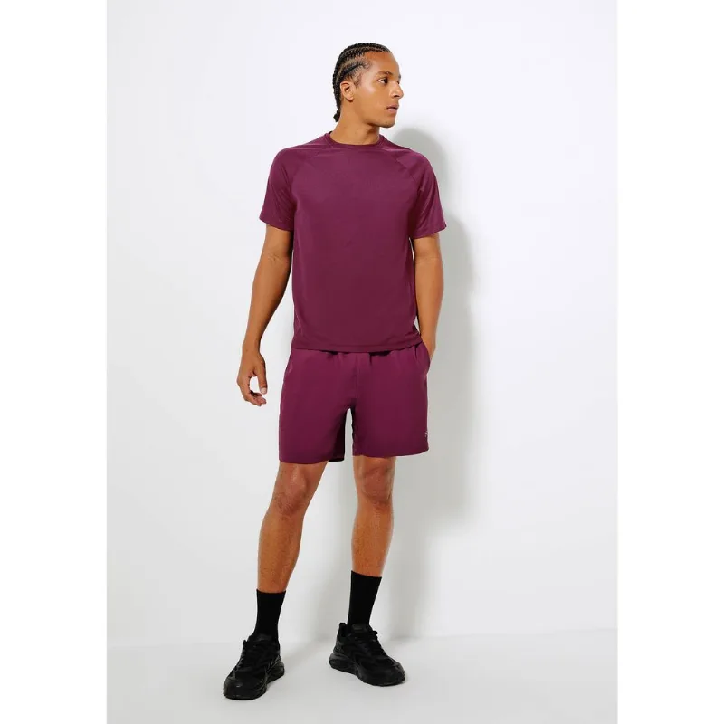 Camiseta Esportiva Masculina Manga Raglan - Vinho M