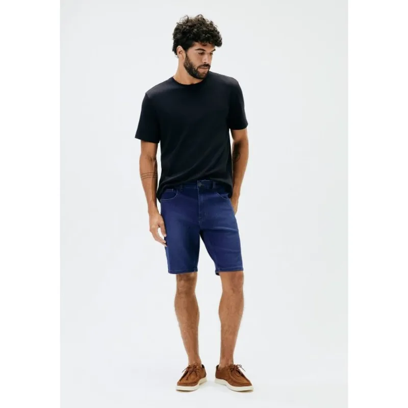 Bermuda Jeans Masculina Reta Soft Touch - Azul 050