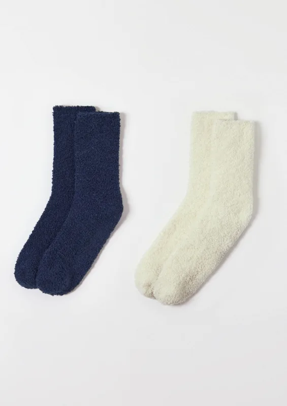 Kit 2 Pares De Meias Unissex Cano Longo Estampadas Em Fleece - Multicolorido - Hering Intima