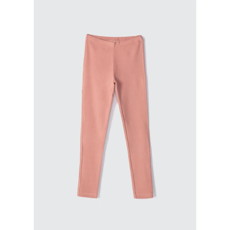 Calça Legging Básica Infantil Menina Em Ribana - Rosa 010