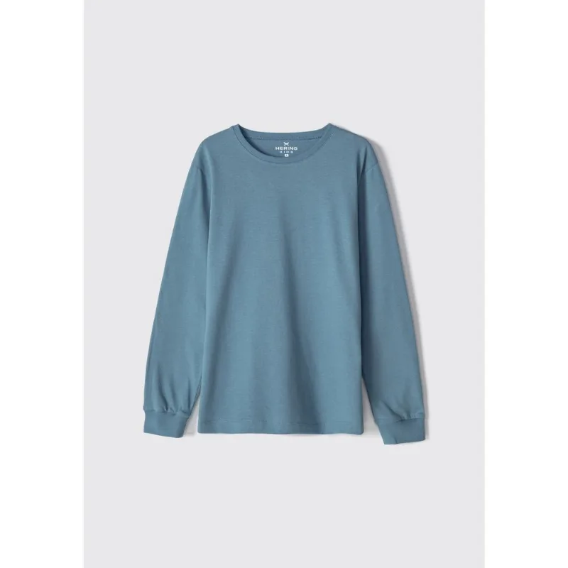 Camiseta Básica Infantil Menino Manga Longa - Azul 010