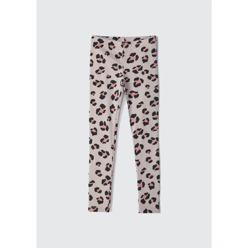 Calça Legging Infantil Menina Estampada - Bege 014
