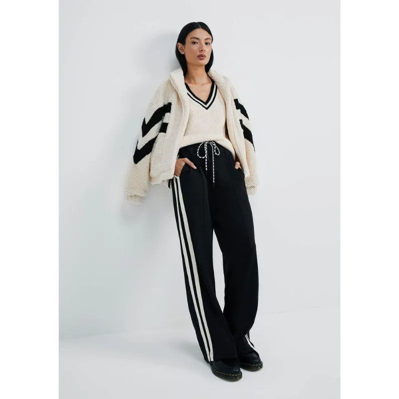 Calça Feminina 1990 Cintura Alta Com Faixa - Preto XG