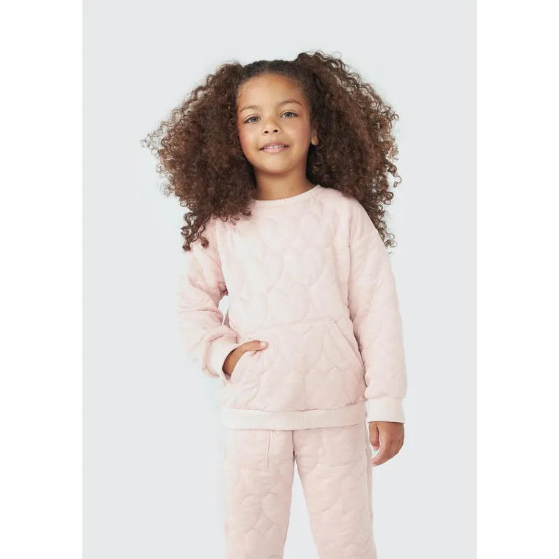 Blusão Infantil Menina Toddler Em Moletom - Rosa 002