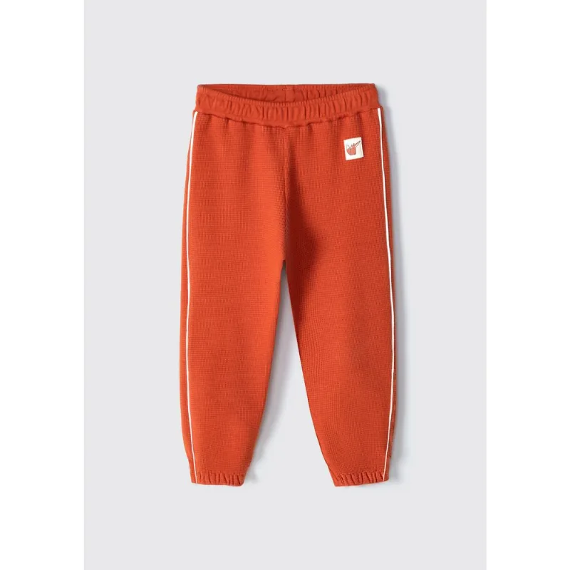 Calça Jogger Infantil Menino Toddler Regular - Laranja 003