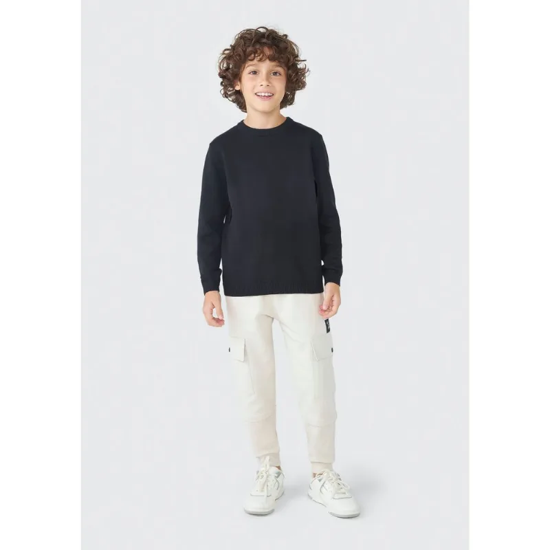 Calça Infantil Menino Jogger - Bege 012