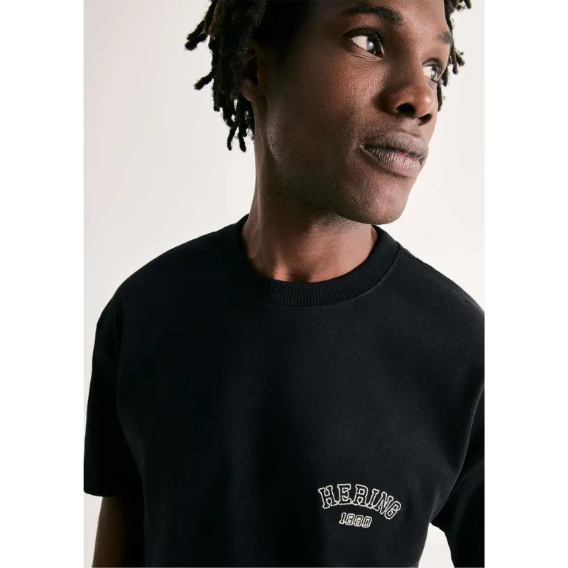 Camiseta Unissex Relaxed Manga Curta Com Bordado - Preto M