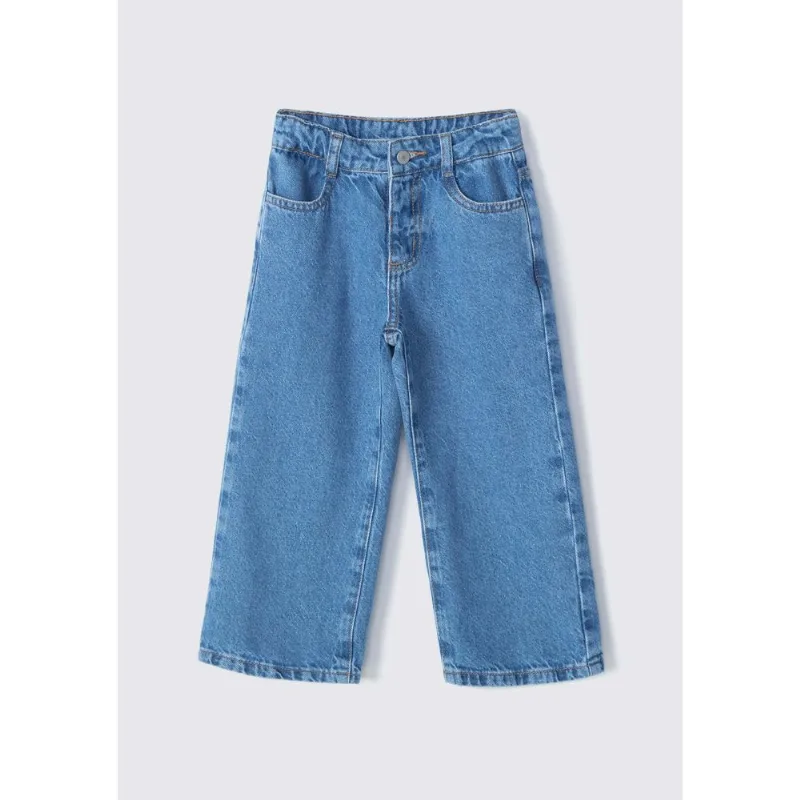 Calça Jeans Infantil Menina Toddler Reta - Azul 004