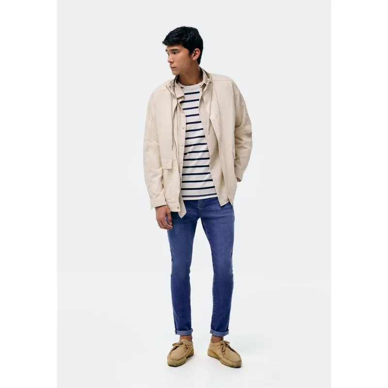Calça Jeans Básica Masculina Skinny Com Elastano - Azul 042