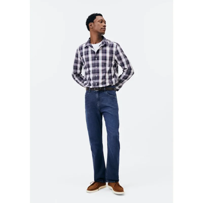 Calça Jeans Básica Masculina Reta - Azul 044