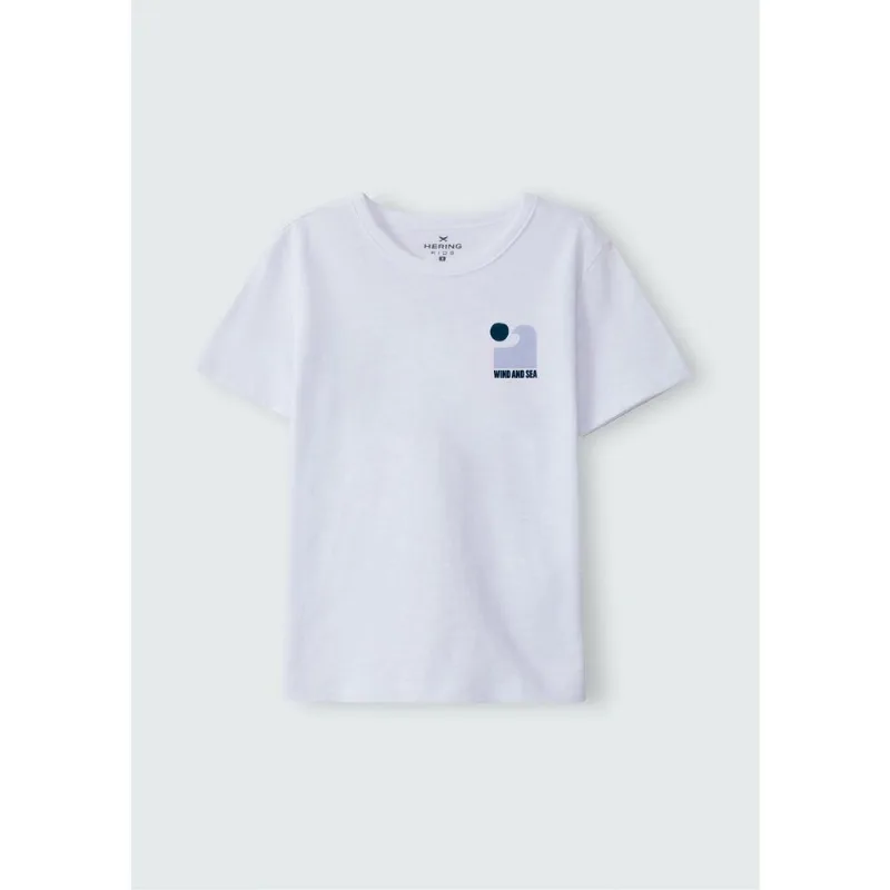 Camiseta Infantil Menino Estampada Flamê - Branco 012