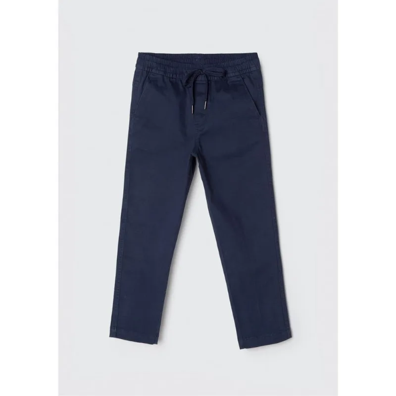Calça Infantil Menino Em Sarja - Azul 014