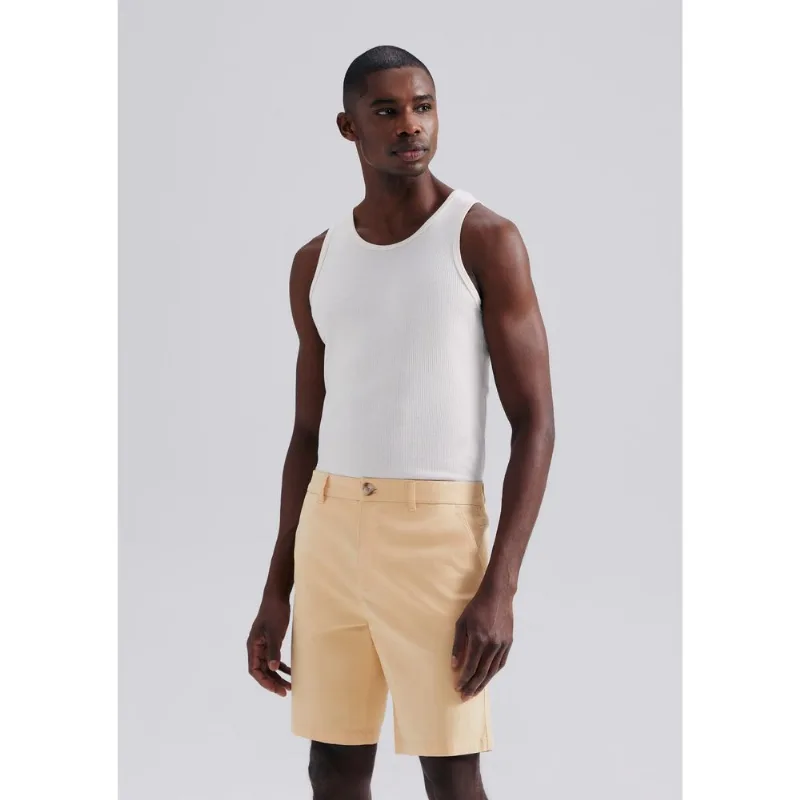 Bermuda Masculina Chino Em Sarja Peletizada - Amarelo 040